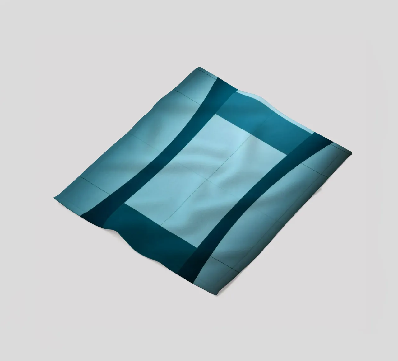 Design unico e astratto con curve morbide e contrasto coperta in pile da DesignDoodle