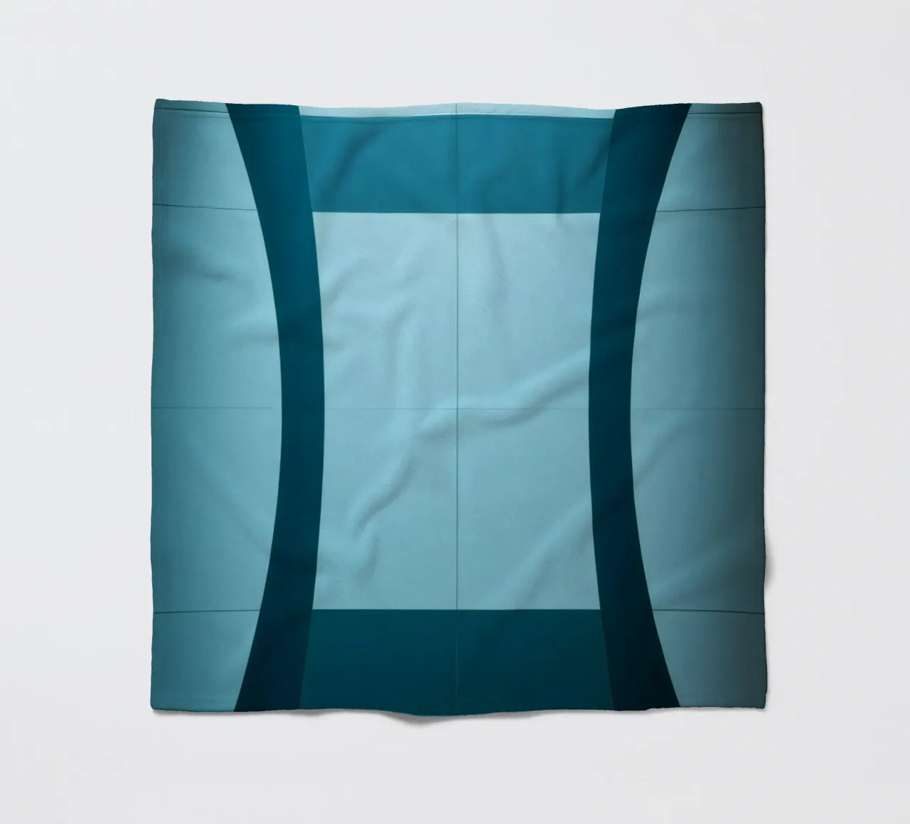 Design unico e astratto con curve morbide e contrasto coperta in pile da DesignDoodle