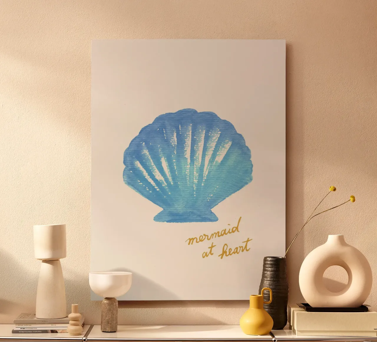 Sirène dans l'âme - Coquillage bleu panneau forex de intemporalis