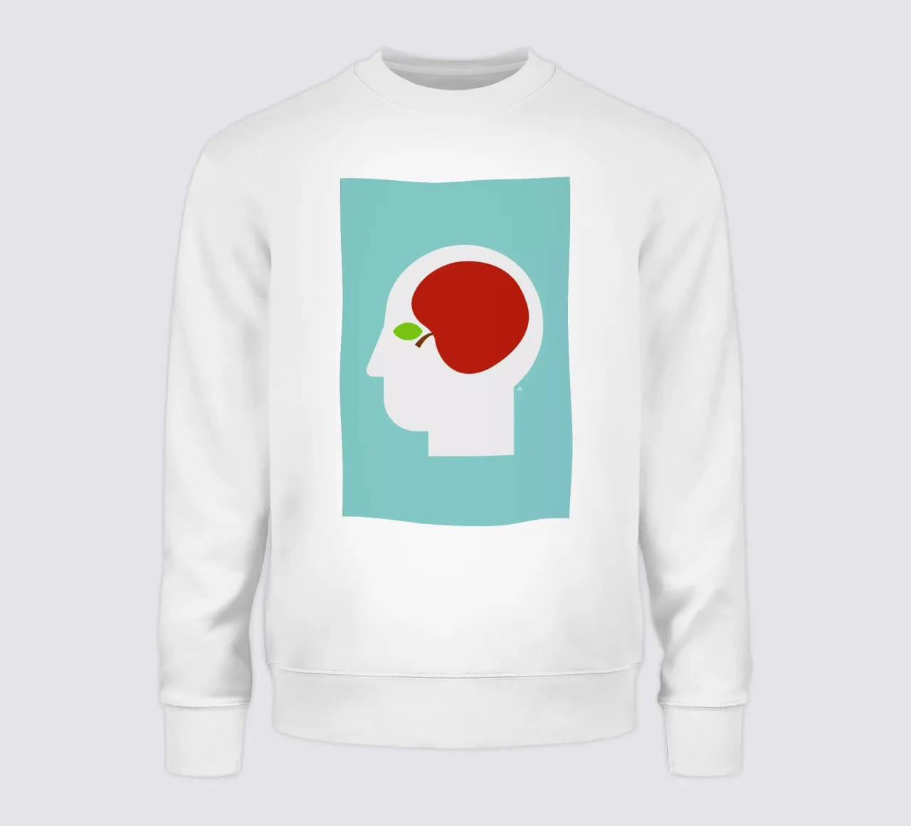 Apple head Sweatshirt von Viktor Hertz