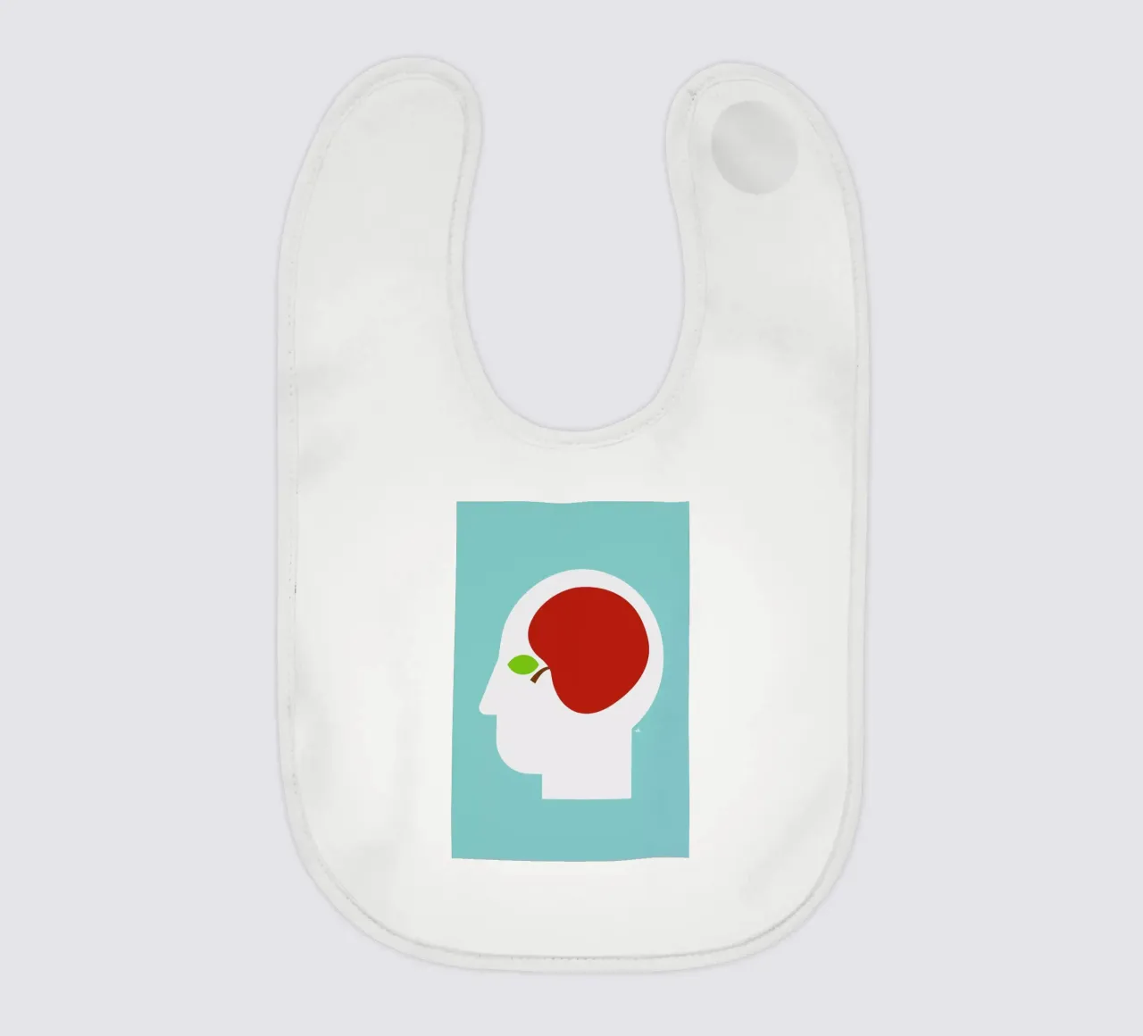Apple head baby bib by Viktor Hertz