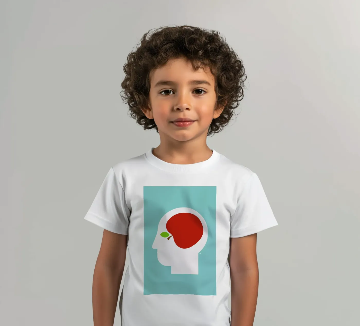 Apple head t-shirt bambini da Viktor Hertz