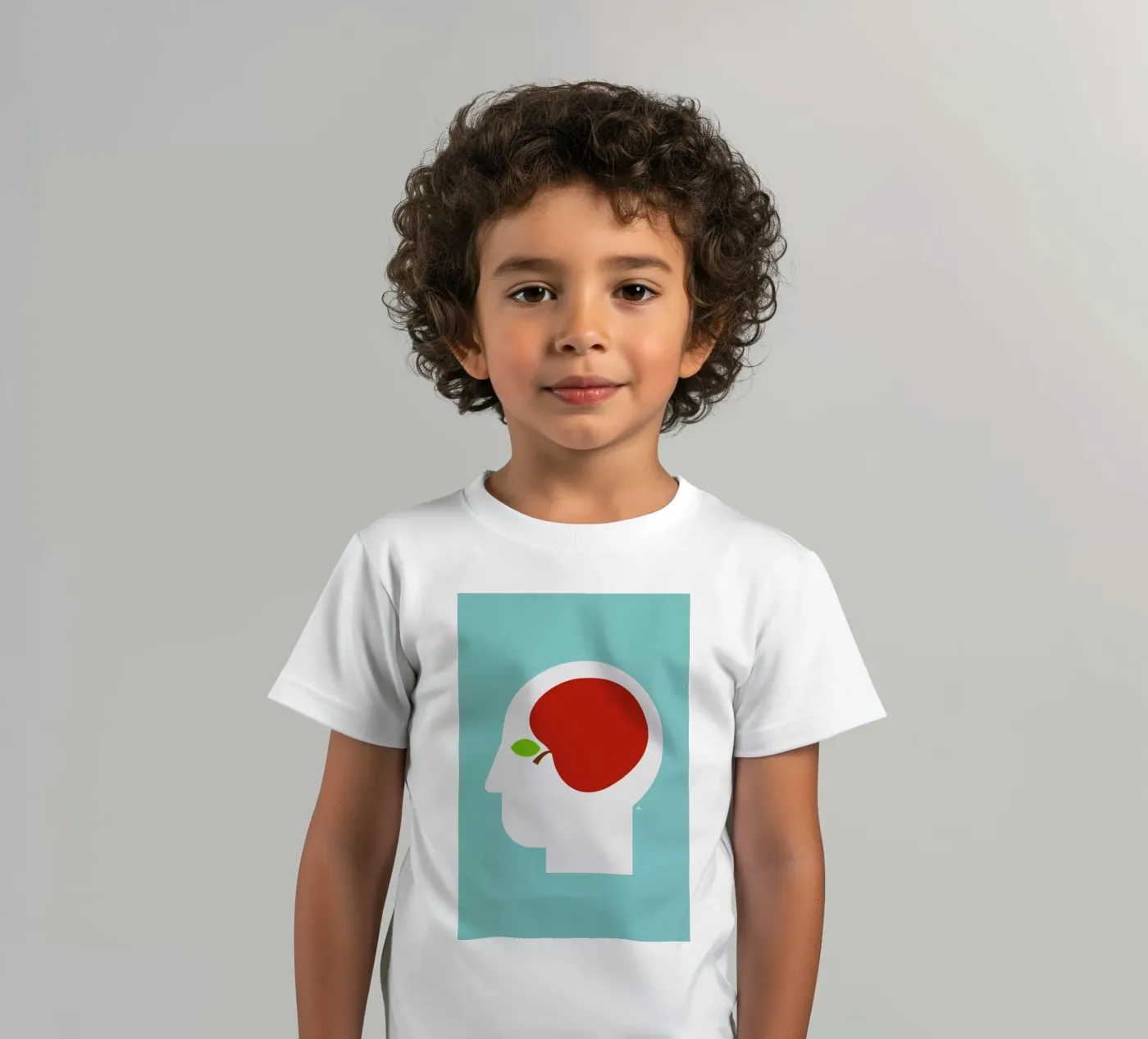 Apple head t-shirt bambini da Viktor Hertz