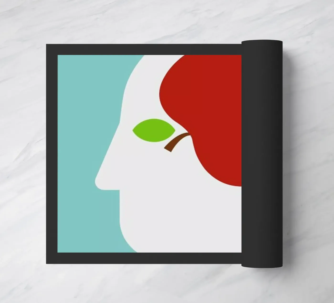 Apple head Fußmatte von Viktor Hertz