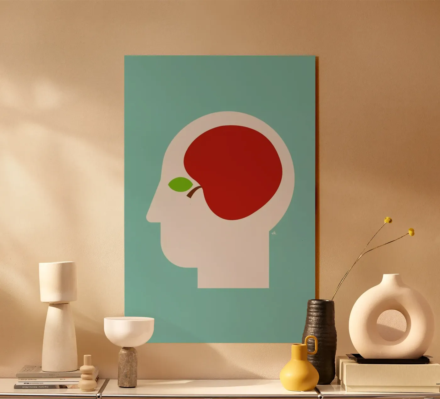 Apple head plexiglass da Viktor Hertz