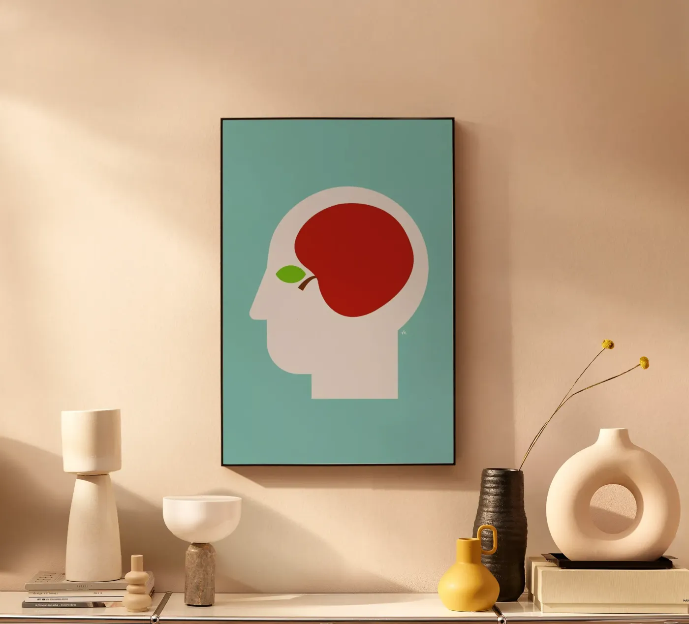 Apple head forex plate by Viktor Hertz