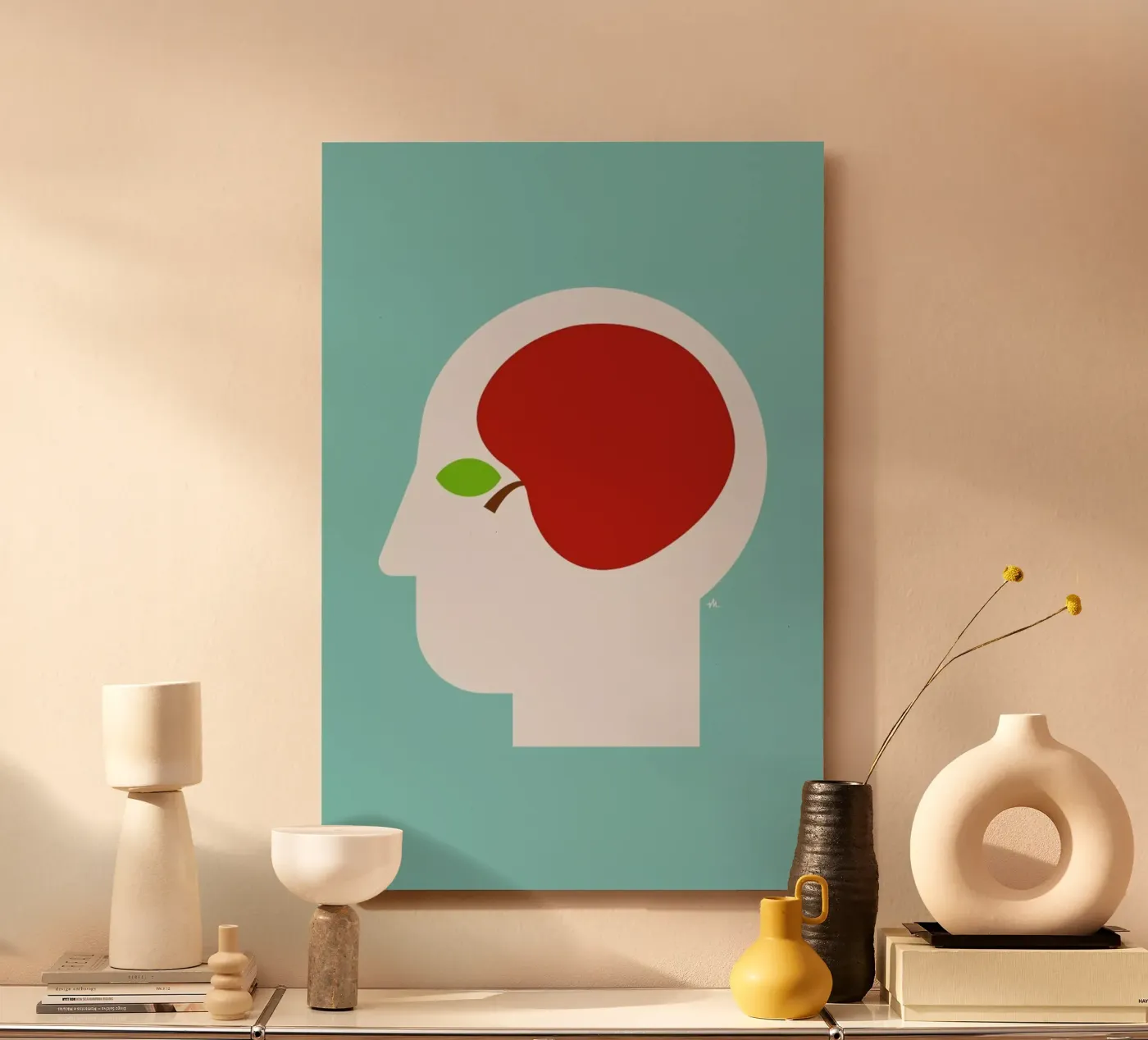 Apple head forex plate by Viktor Hertz