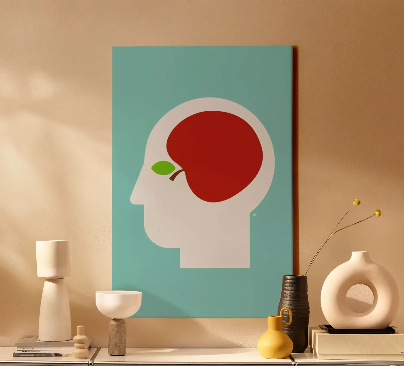 Apple head tela da Viktor Hertz