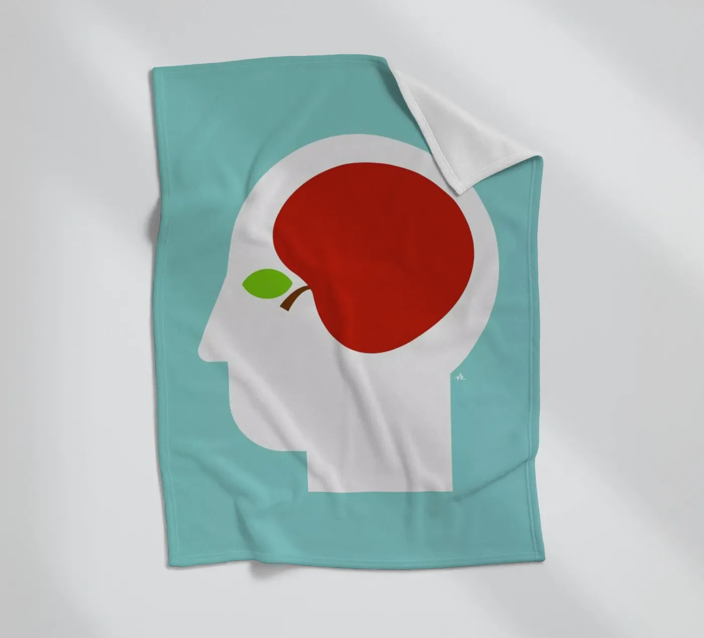 Apple head Fleecedecke von Viktor Hertz