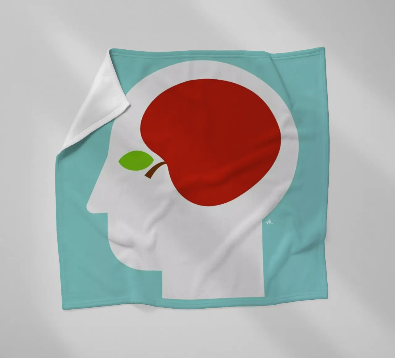 Apple head Fleecedecke von Viktor Hertz