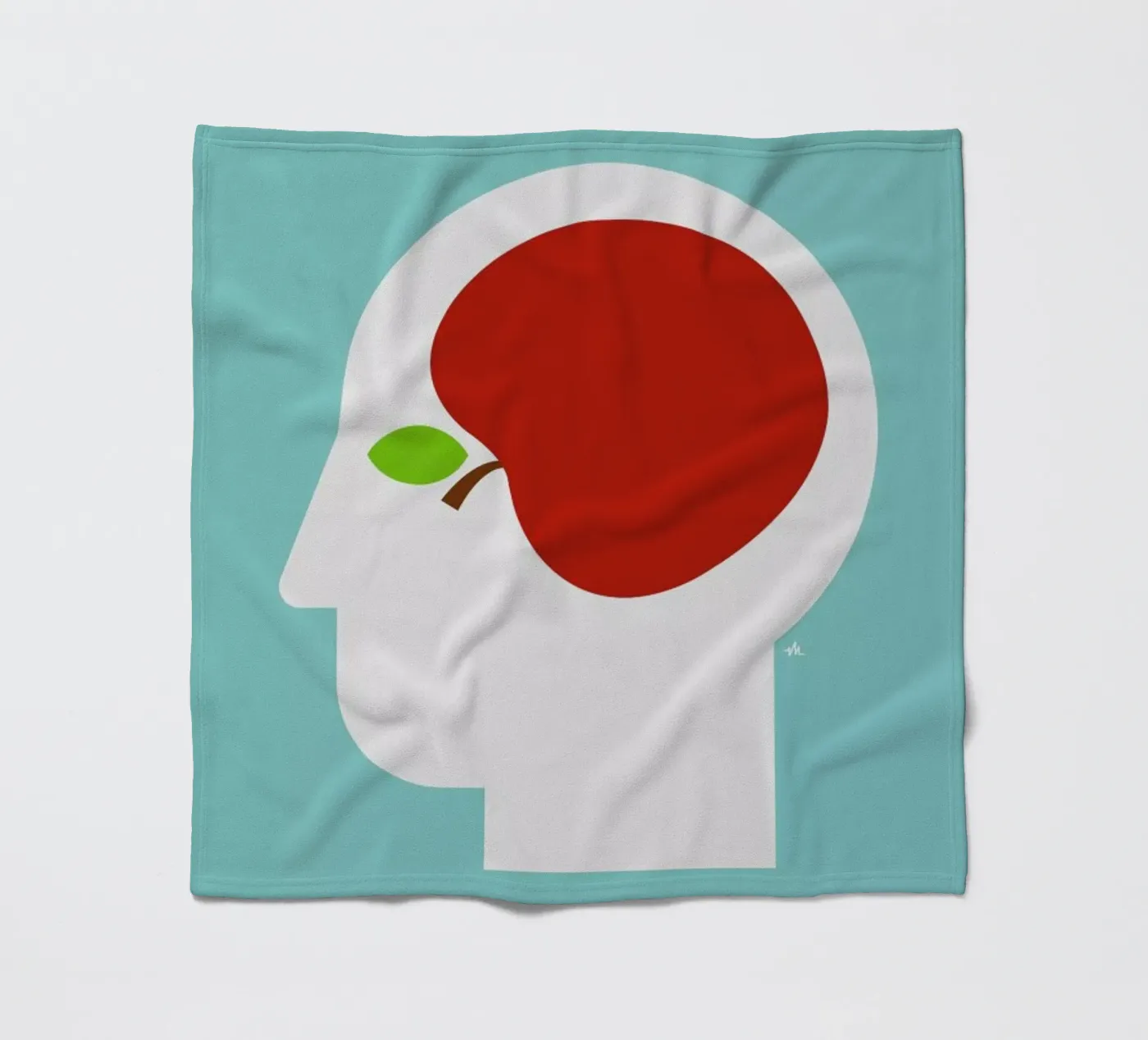 Apple head Fleecedecke von Viktor Hertz