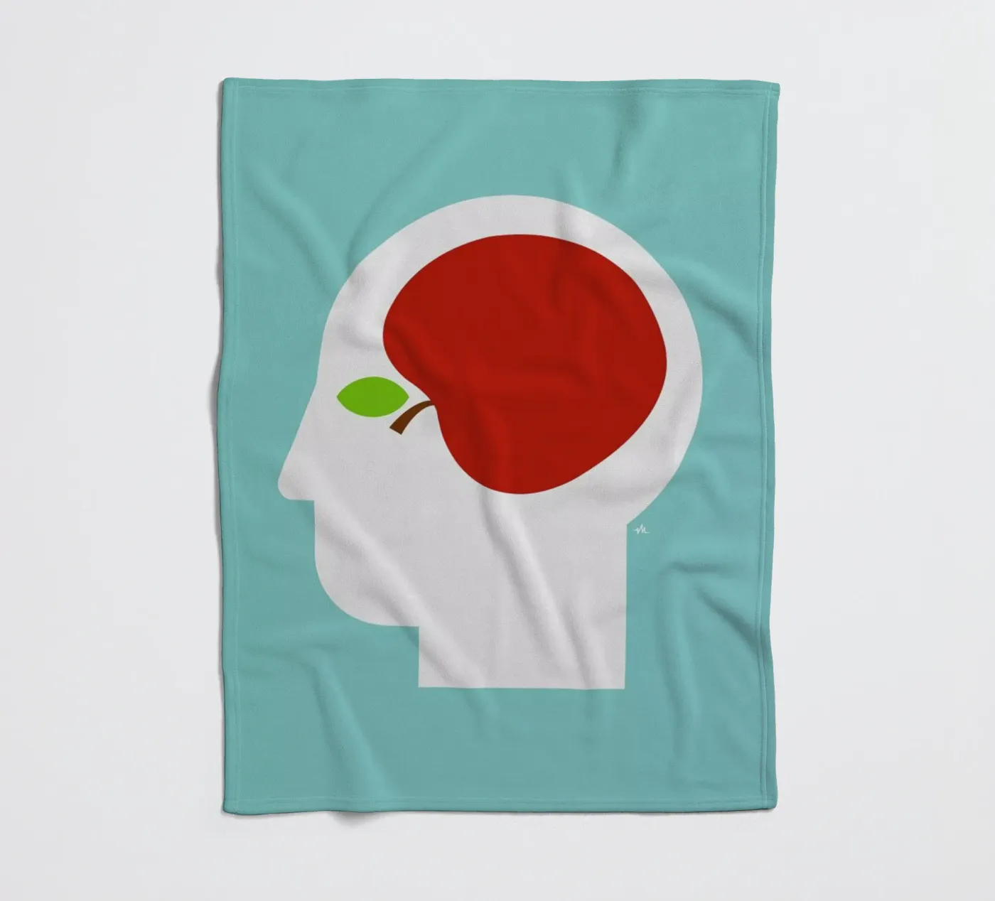 Apple head Fleecedecke von Viktor Hertz