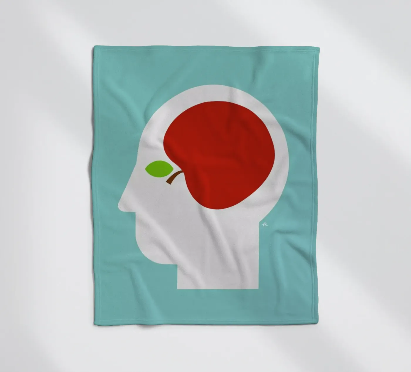 Apple head Fleecedecke von Viktor Hertz