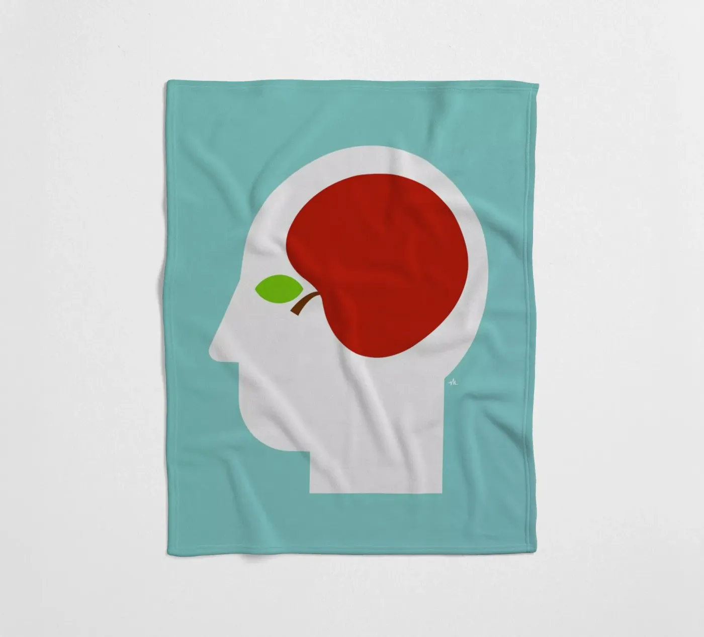 Apple head Fleecedecke von Viktor Hertz