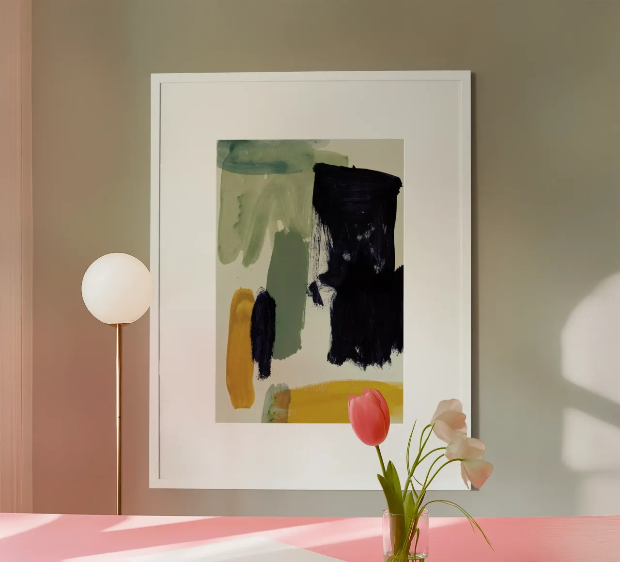 Minimalist Painting 07 poster con telaio in alluminio da IRIS LEHNHARDT FINE ART