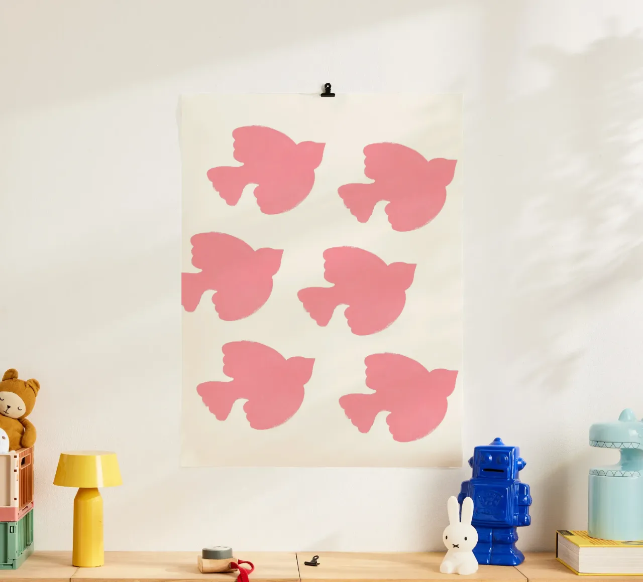Birds Pink poster by intemporalis