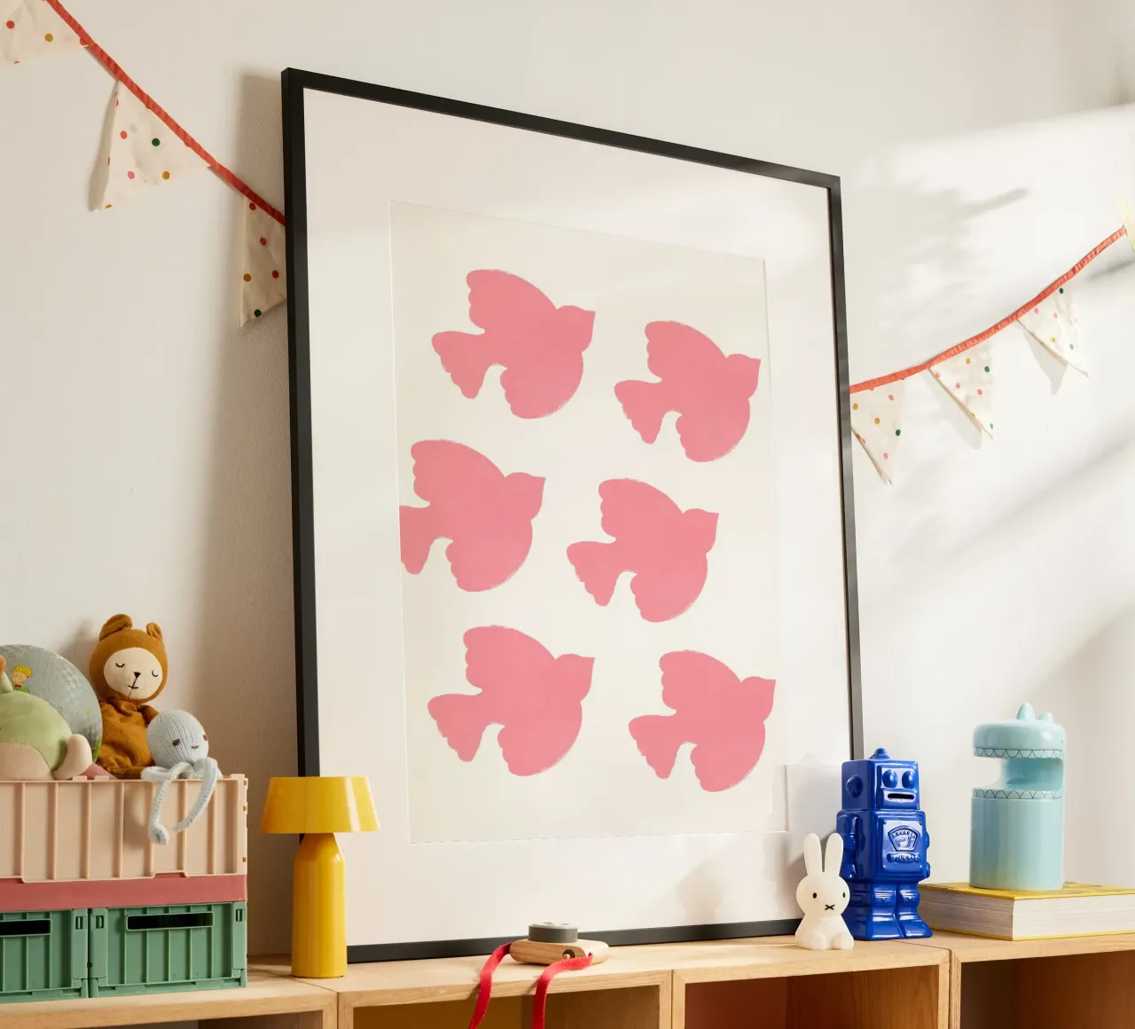 Birds Pink poster by intemporalis
