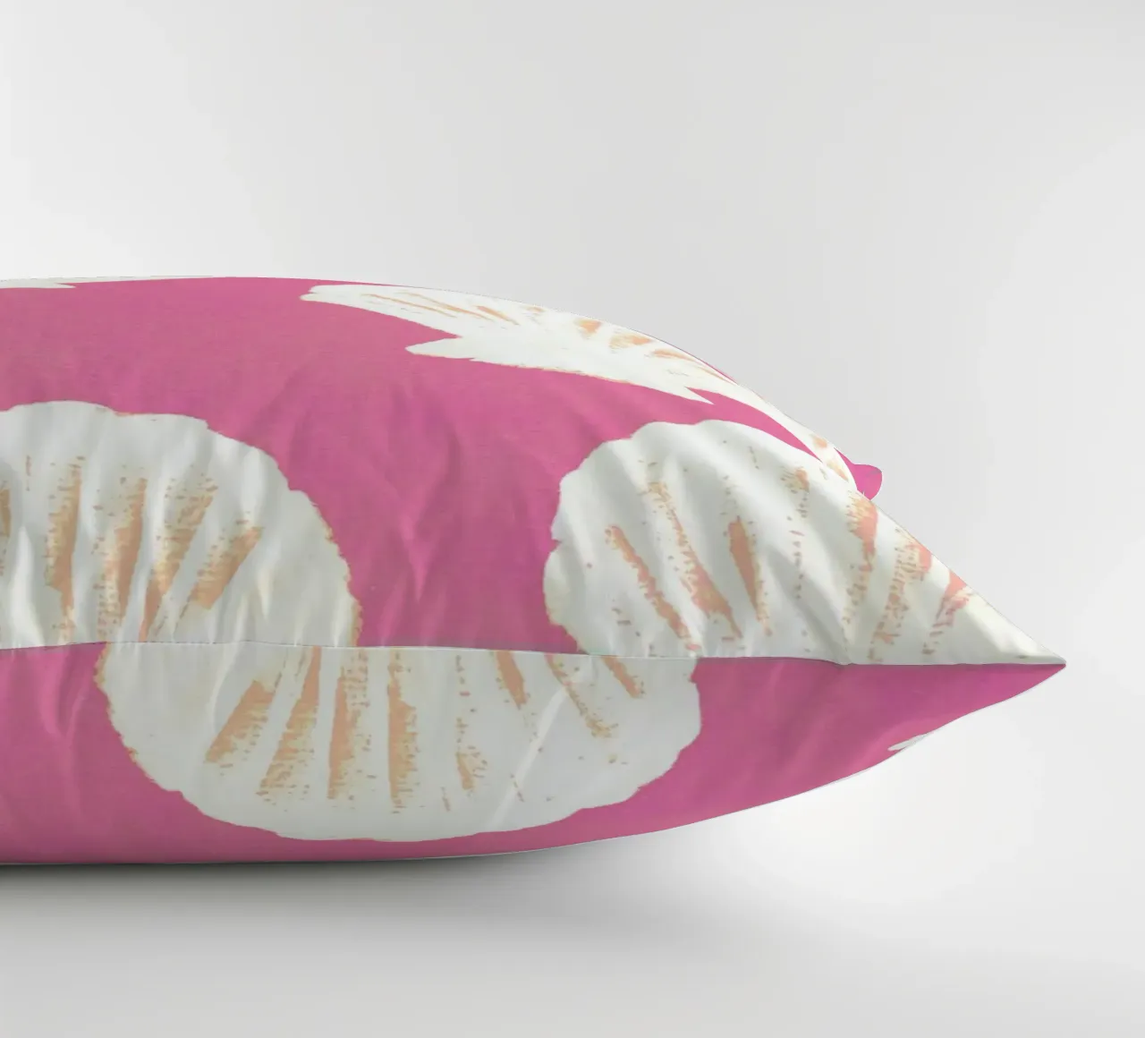 Pink Shells Pattern decorative cushion by intemporalis