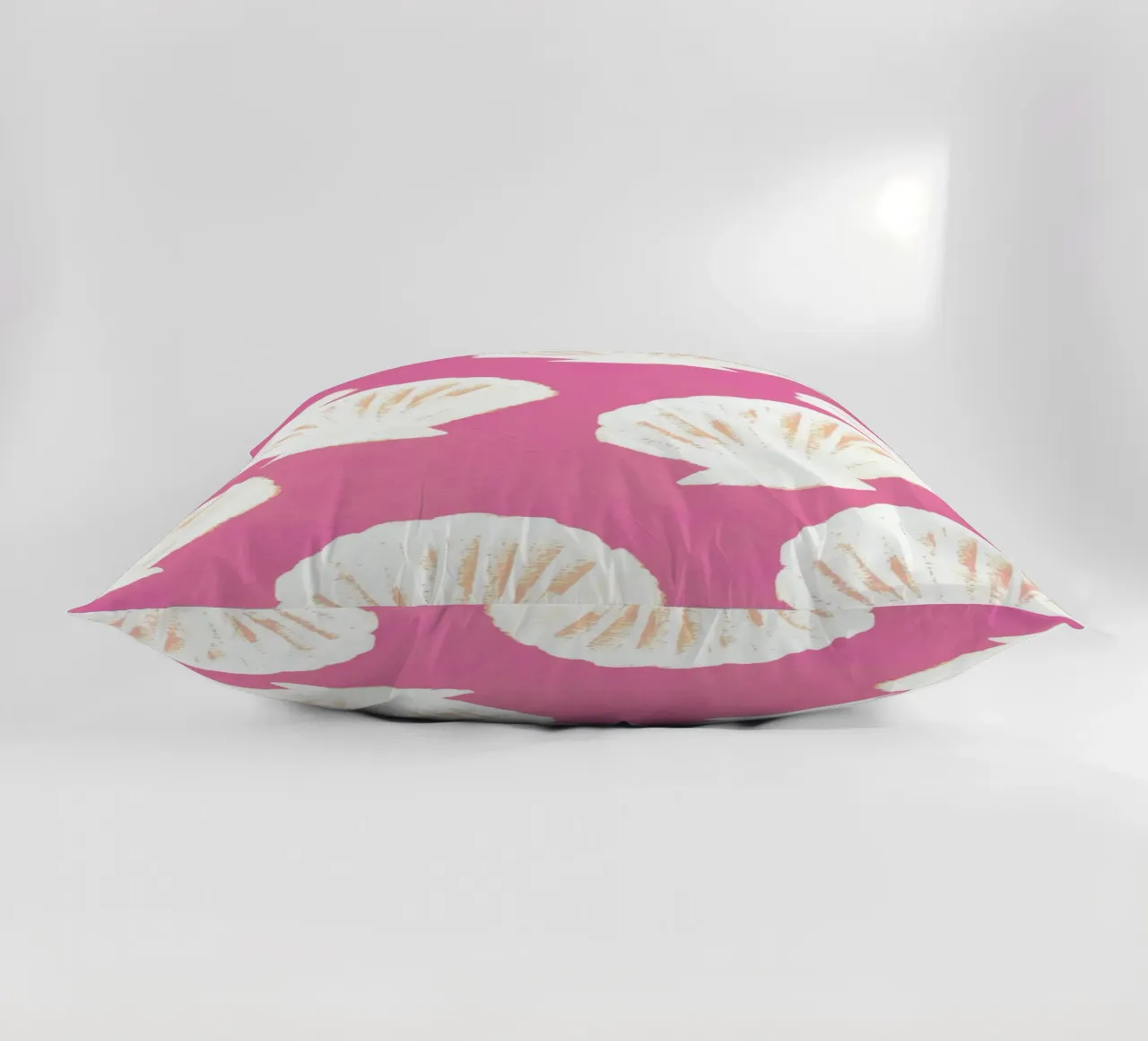 Pink Shells Pattern decorative cushion by intemporalis