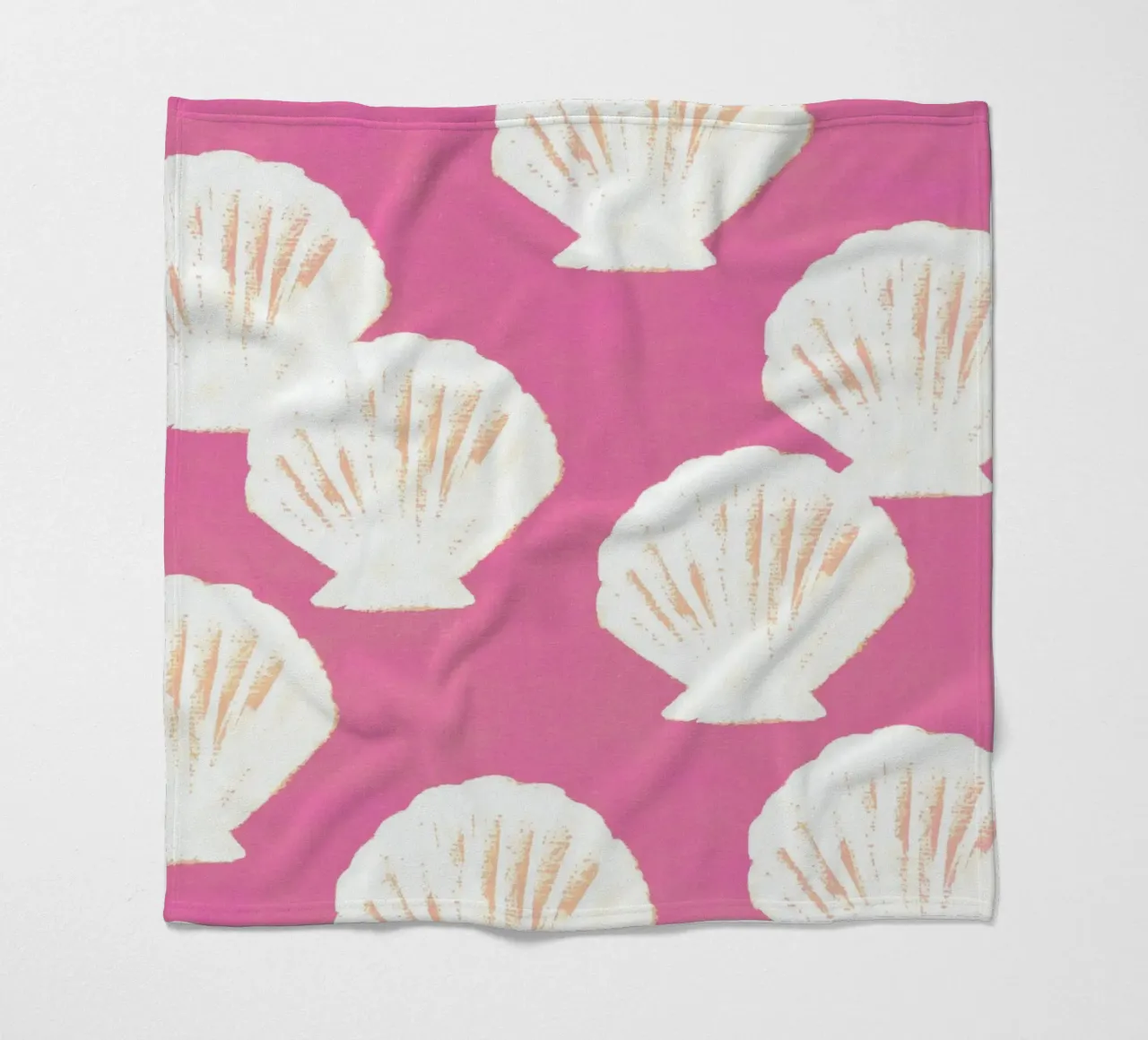 Rosa Muscheln Muster Fleecedecke von intemporalis