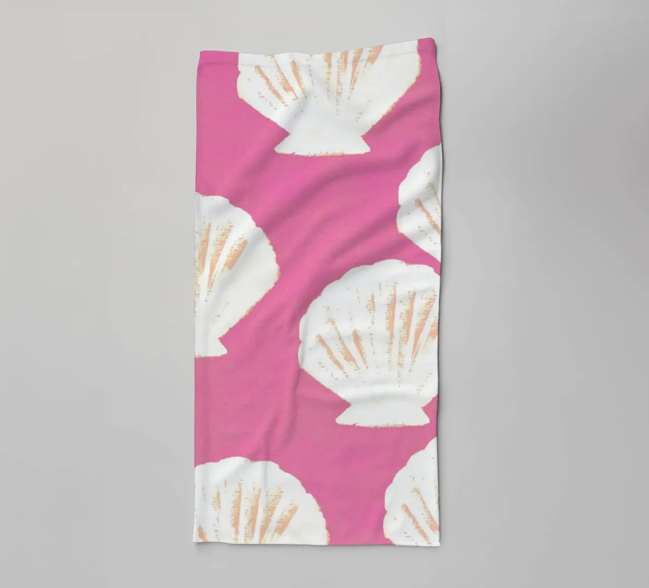 Pink Shells Pattern towel by intemporalis