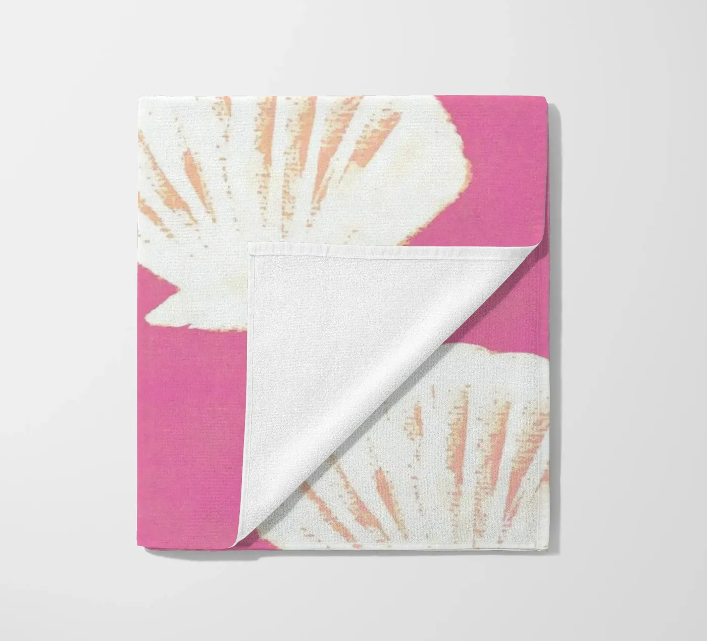Pink Shells Pattern beach towel by intemporalis