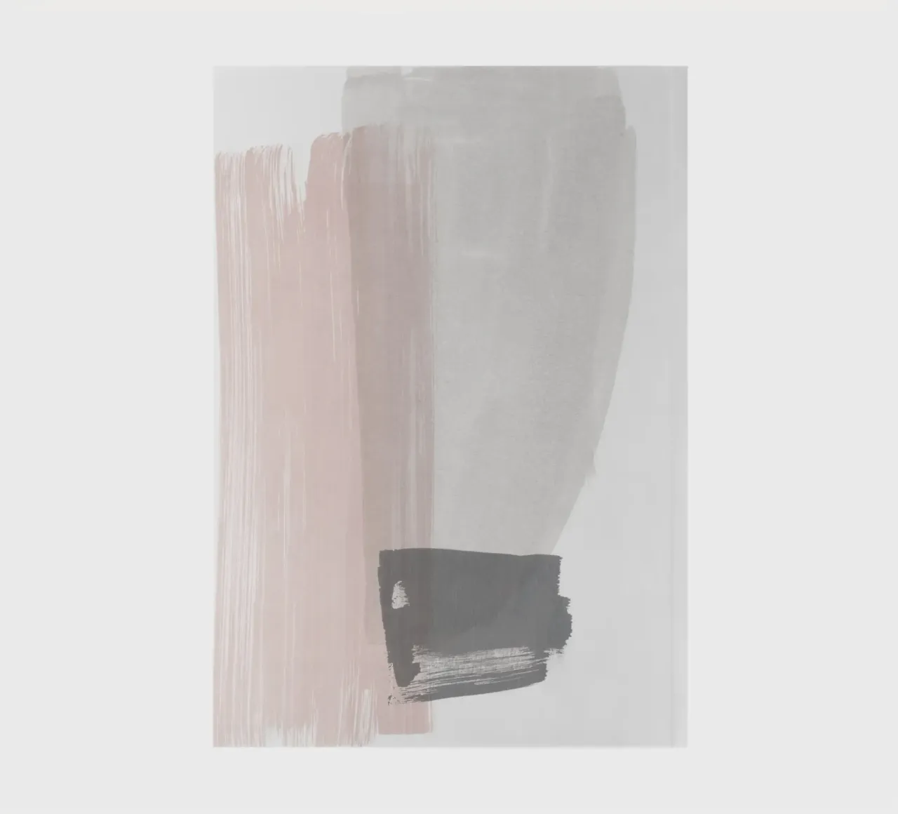 Brush Strokes Pink and Gray 2 notebook by NouveauPrints