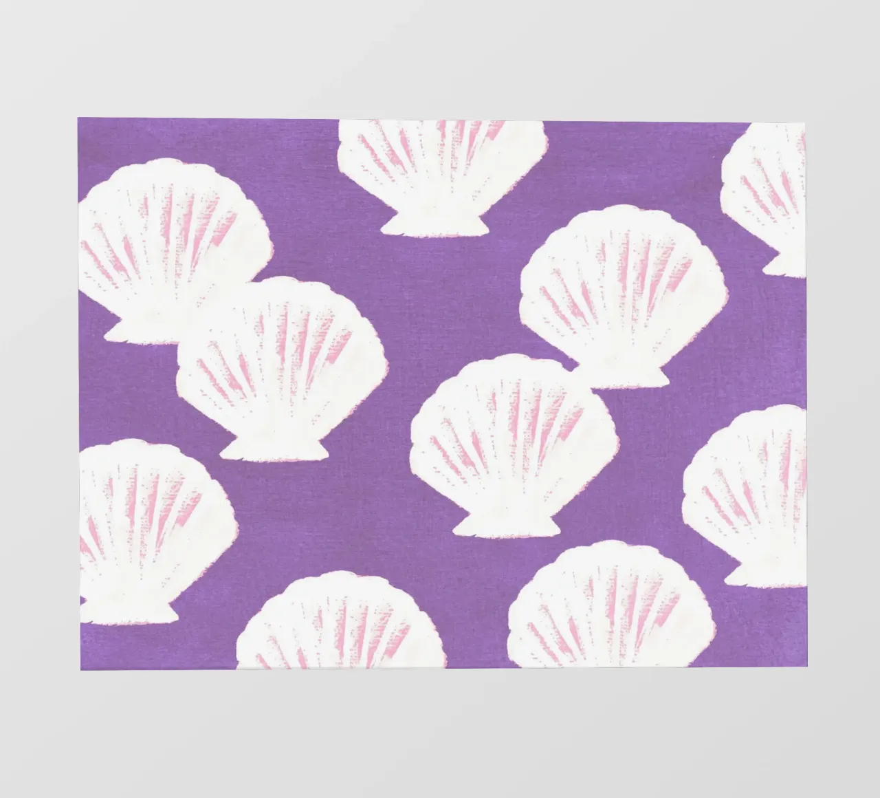 Purple Shells Pattern pvc cover by intemporalis