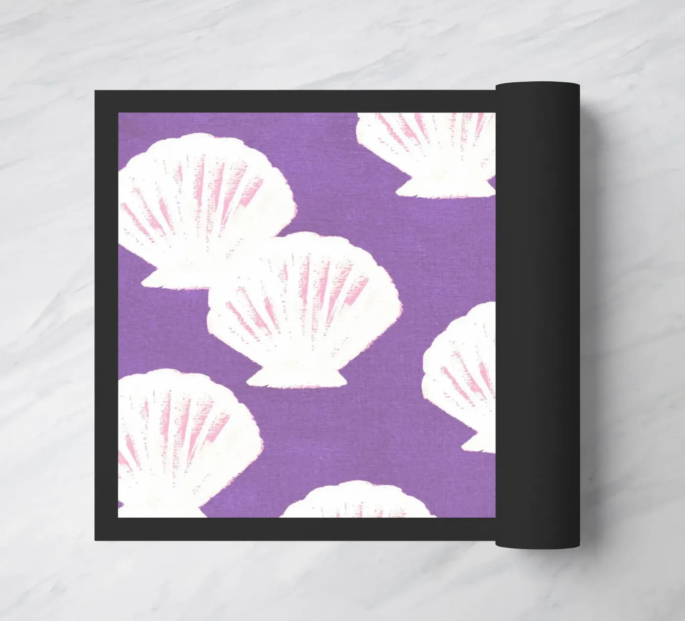 Purple Shells Pattern doormat by intemporalis
