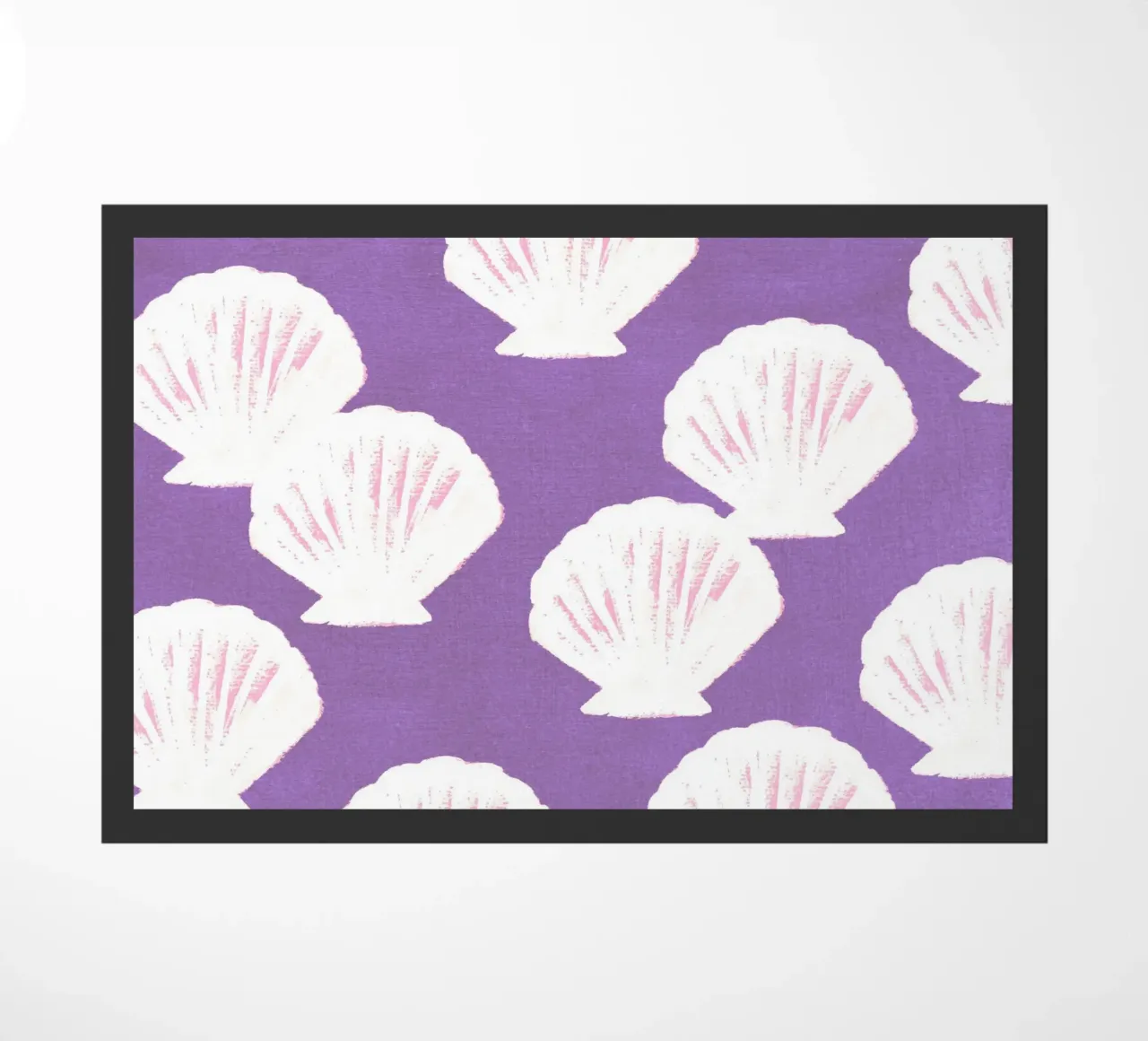 Purple Shells Pattern doormat by intemporalis