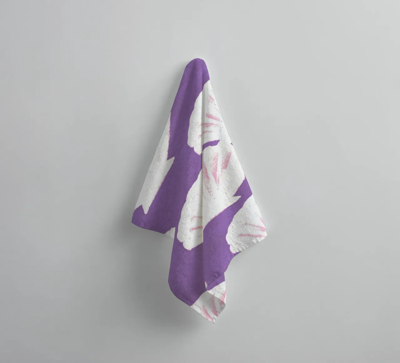 Purple Shells Pattern towel by intemporalis