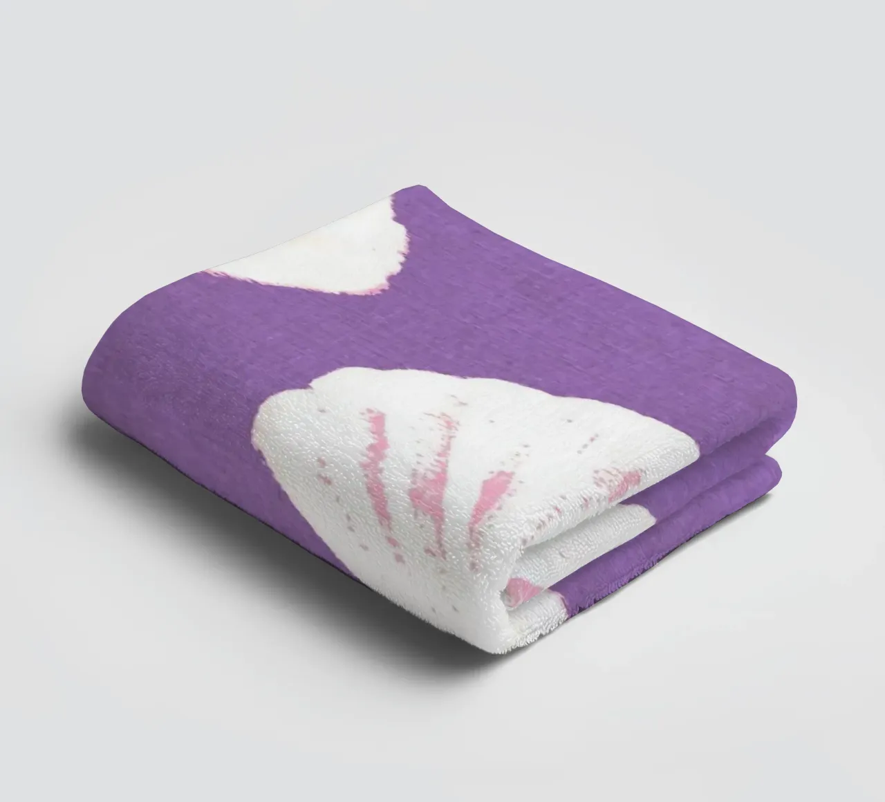 Purple Shells Pattern towel by intemporalis