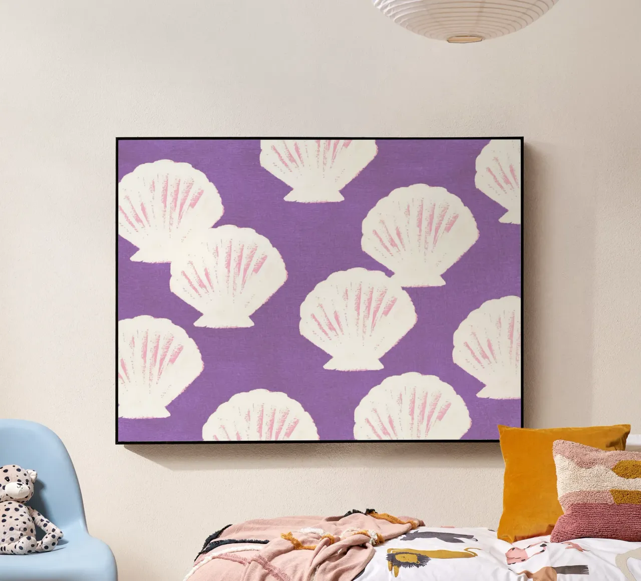 Purple Shells Pattern Acryl-Glas von intemporalis