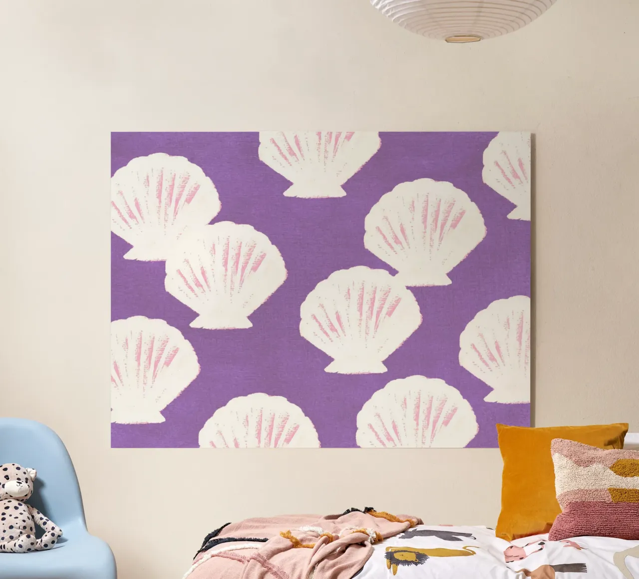 Purple Shells Pattern Acryl-Glas von intemporalis