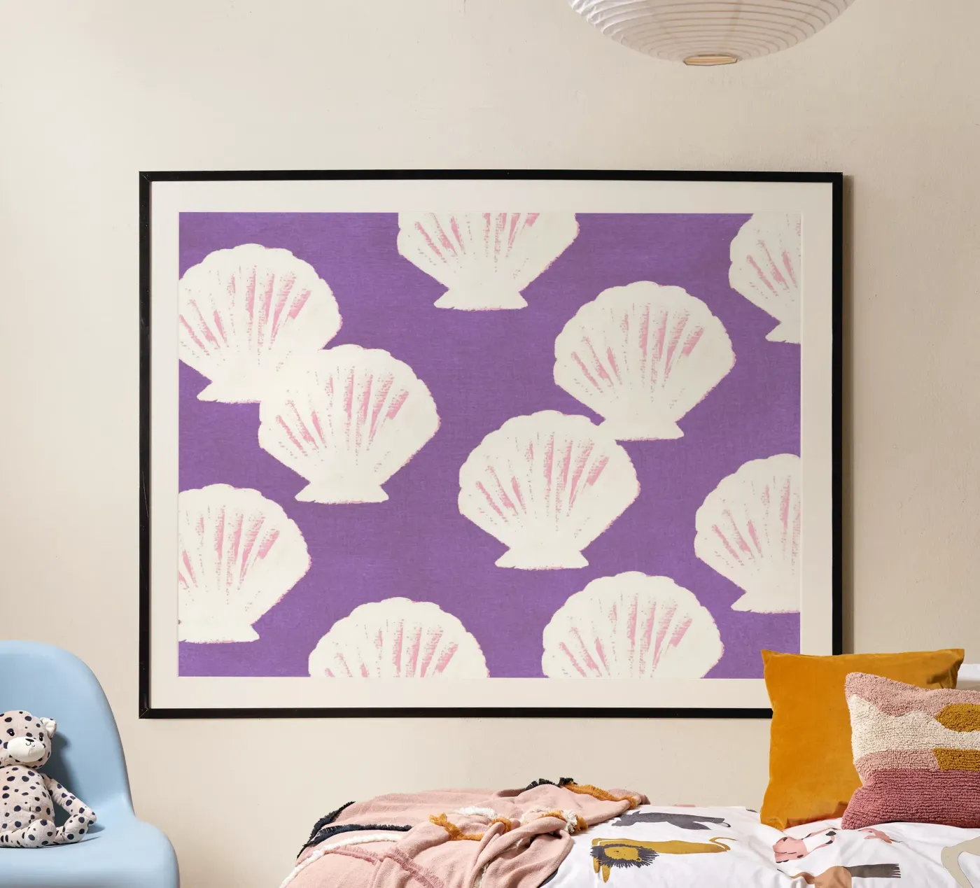 Purple Shells Pattern poster by intemporalis