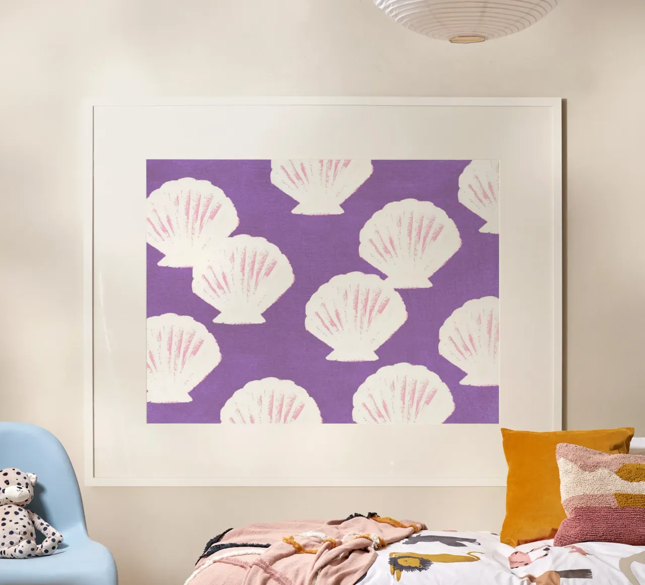 Purple Shells Pattern poster by intemporalis