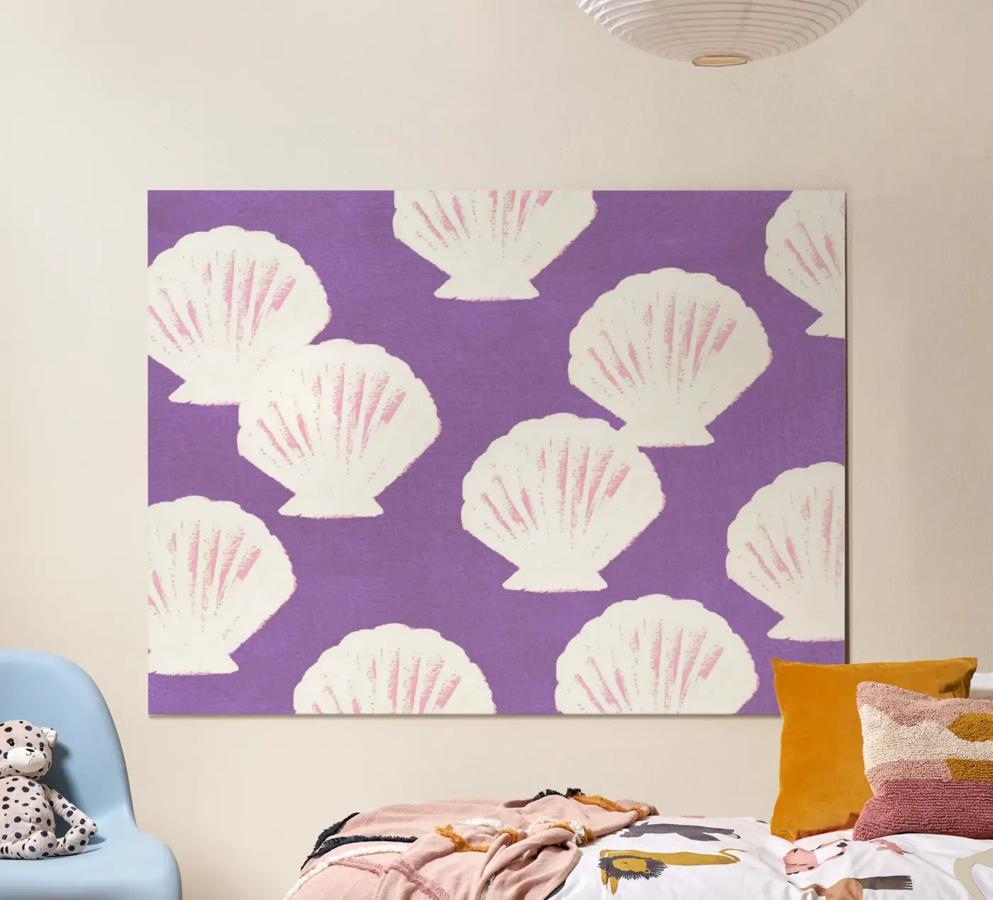 Purple Shells Pattern poster by intemporalis