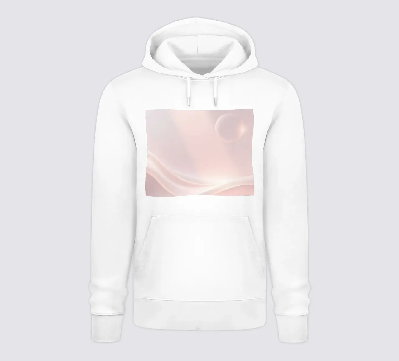 Soft abstract background design with gentle curves hoodie by DesignDoodle