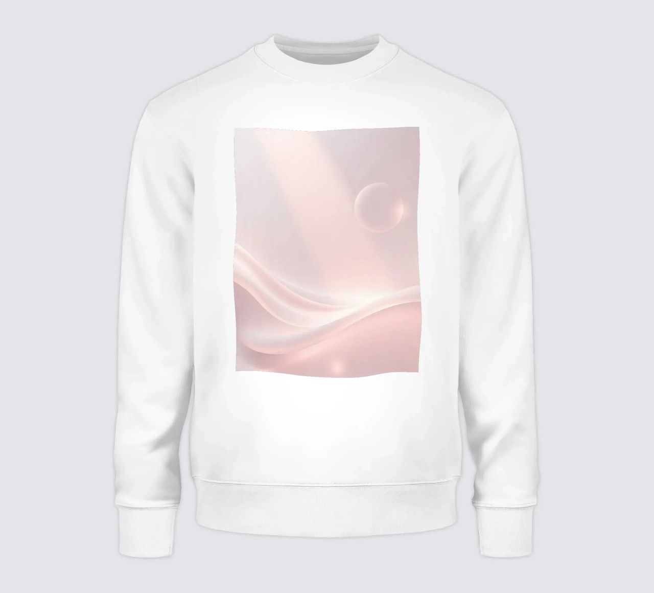 Soft abstract background design with gentle curves sweatshirt by DesignDoodle