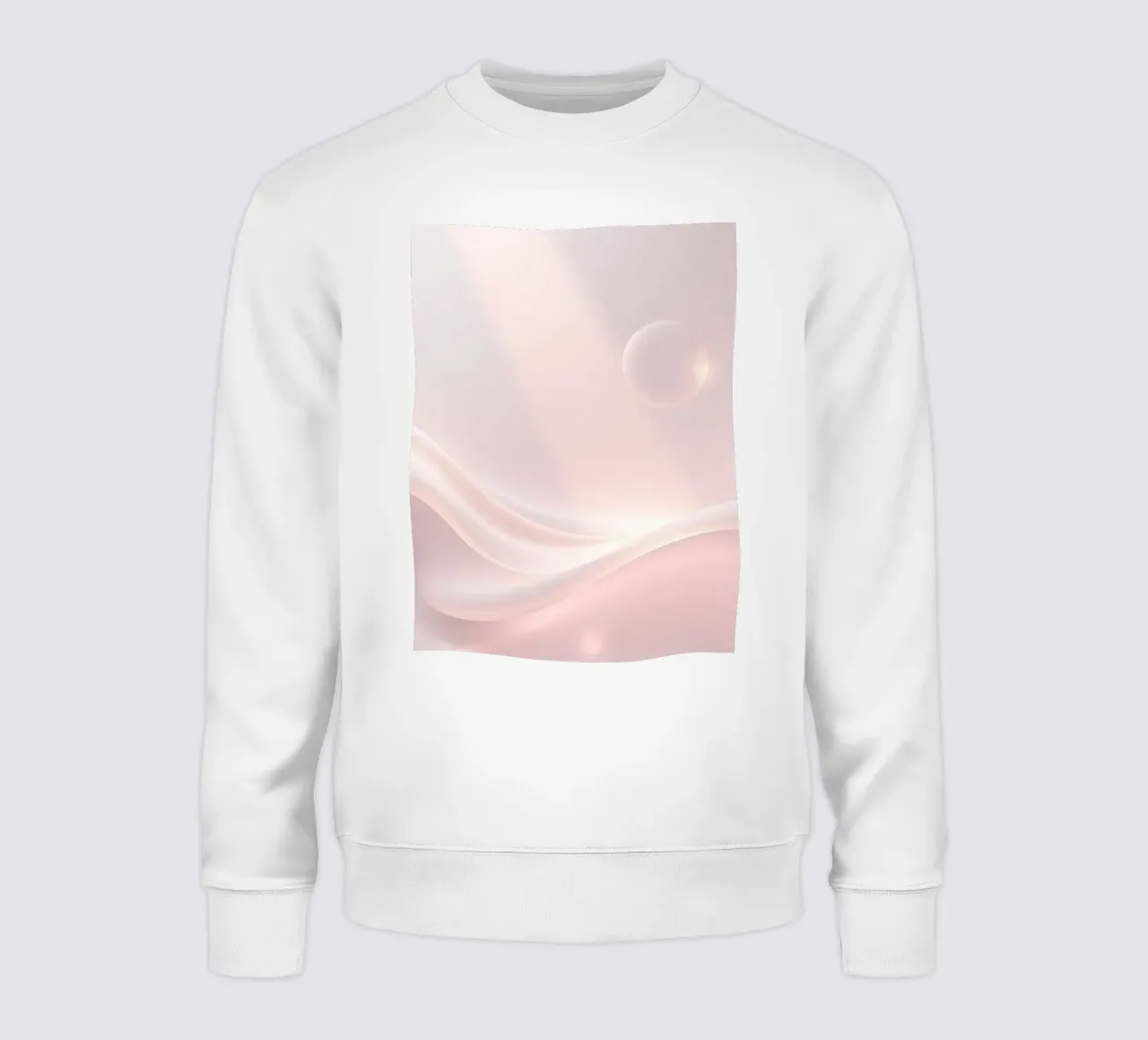 Soft abstract background design with gentle curves sweatshirt by DesignDoodle