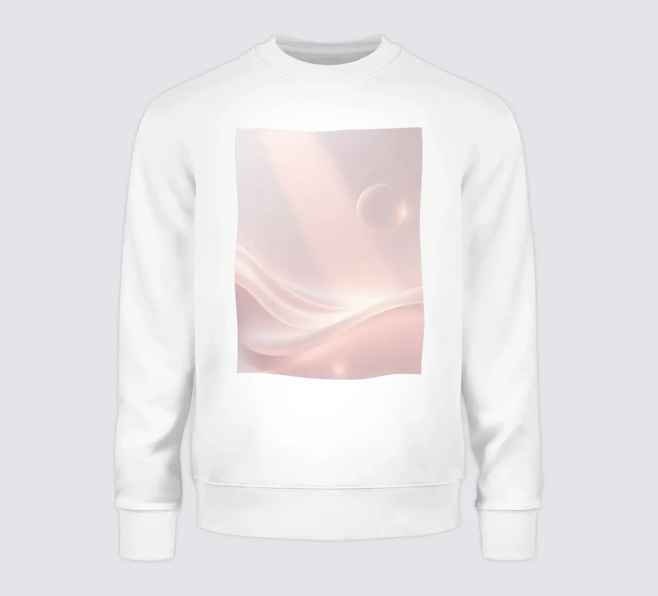 Weiches abstraktes Hintergrunddesign mit sanften Kurven Sweatshirt von DesignDoodle