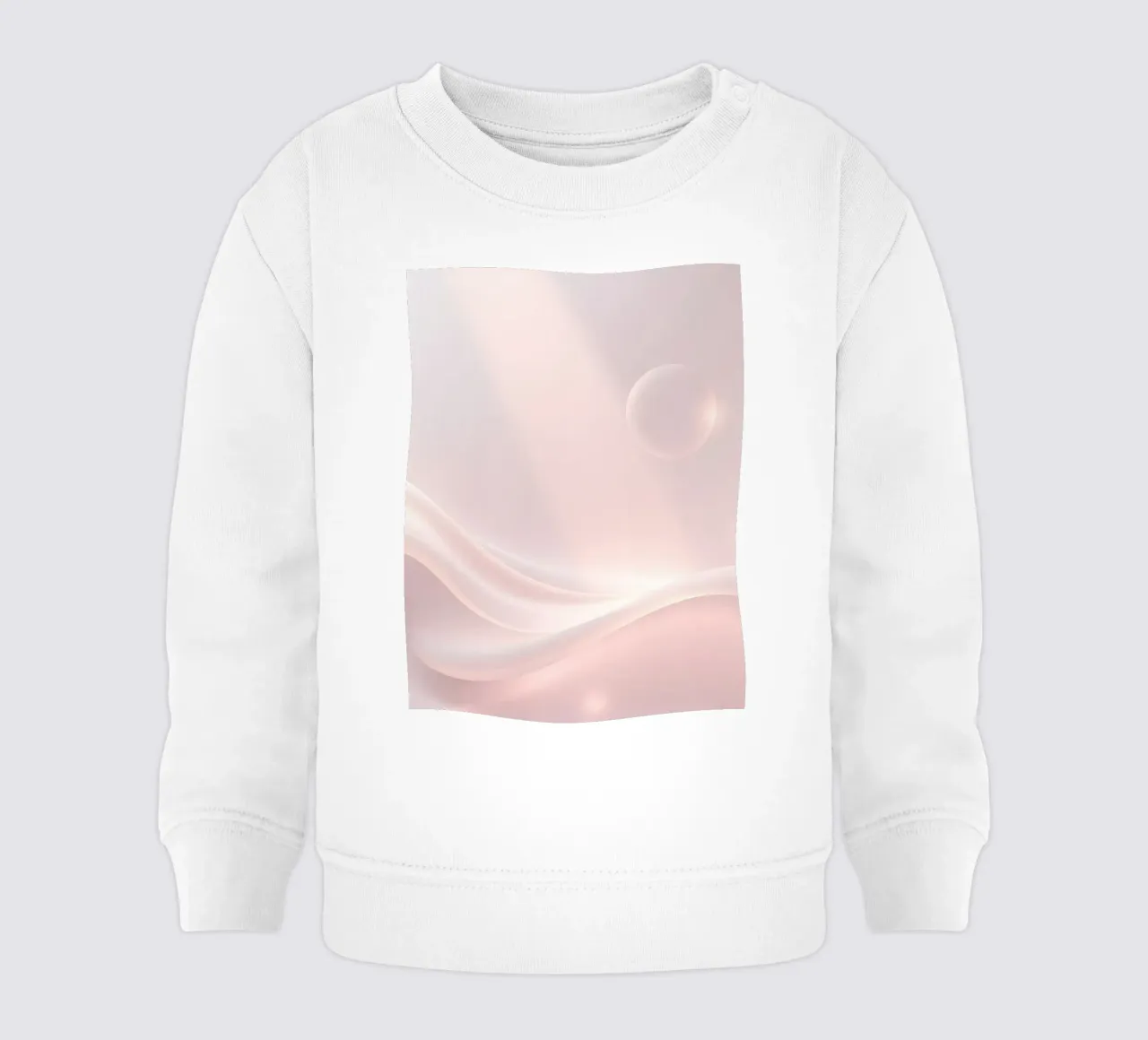 Soft abstract background design with gentle curves baby sweatshirt by DesignDoodle