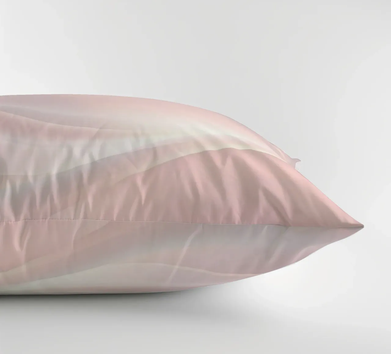 Soft abstract background design with gentle curves decorative cushion by DesignDoodle