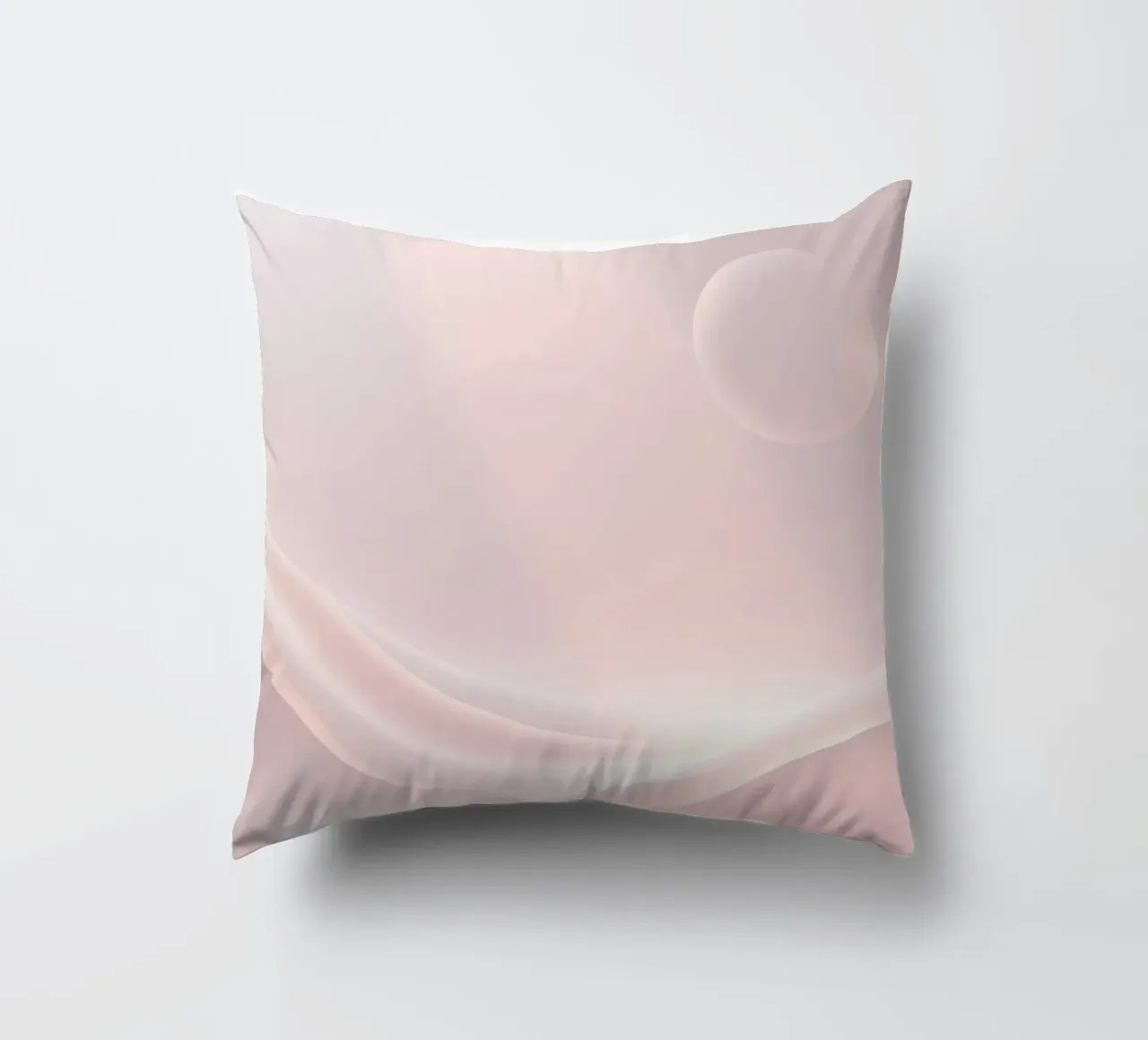 Soft abstract background design with gentle curves decorative cushion by DesignDoodle