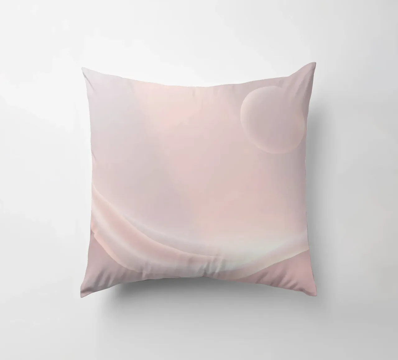 Soft abstract background design with gentle curves decorative cushion by DesignDoodle