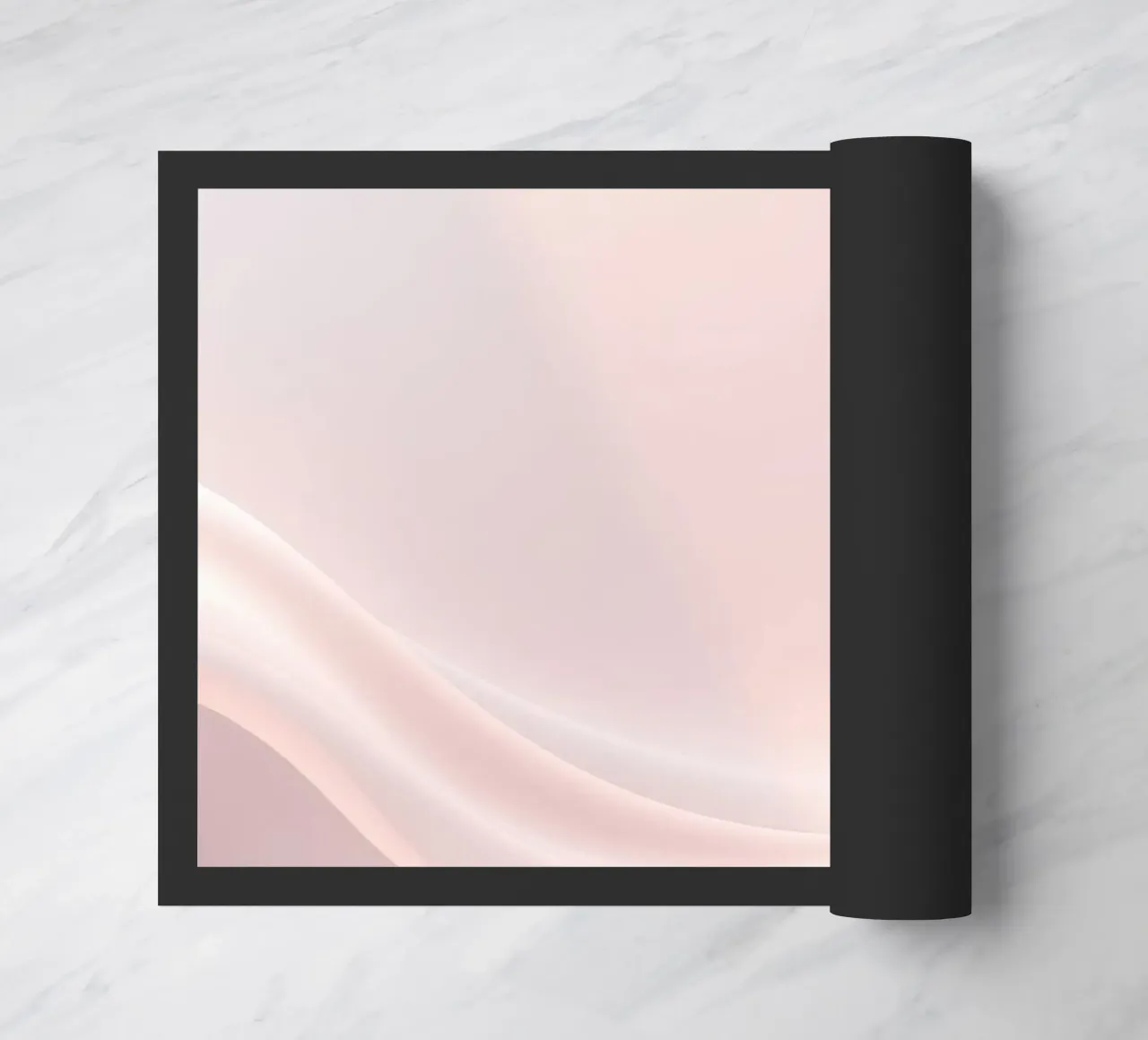 Soft abstract background design with gentle curves doormat by DesignDoodle