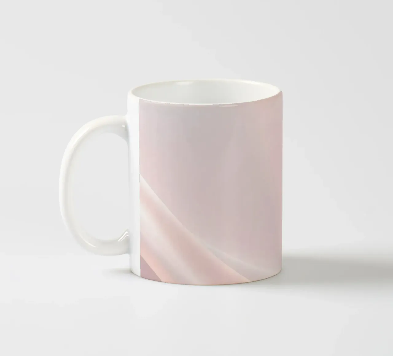 Soft abstract background design with gentle curves ceramic mug by DesignDoodle