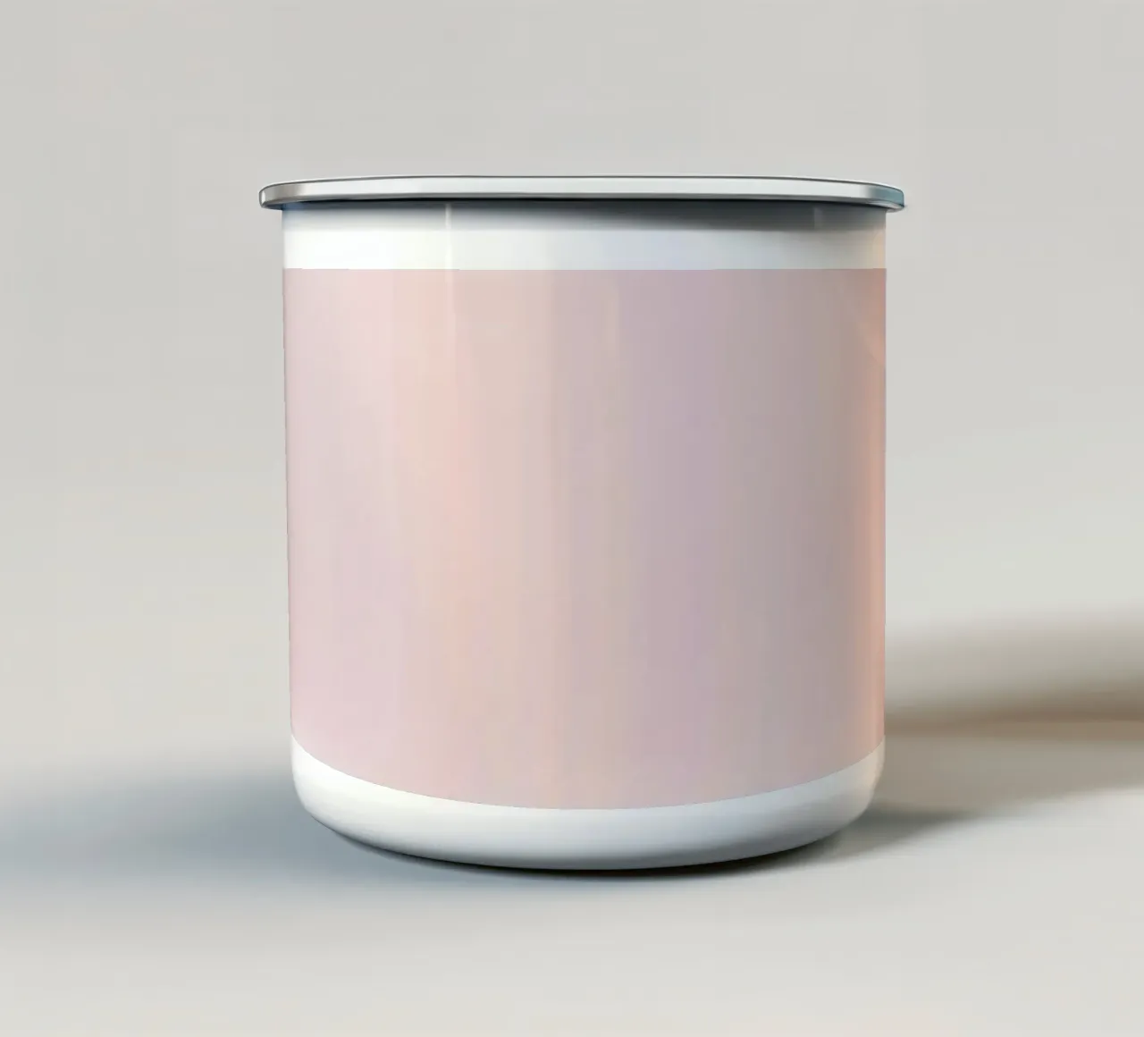 Fond abstrait aux courbes douces mug en émail de DesignDoodle