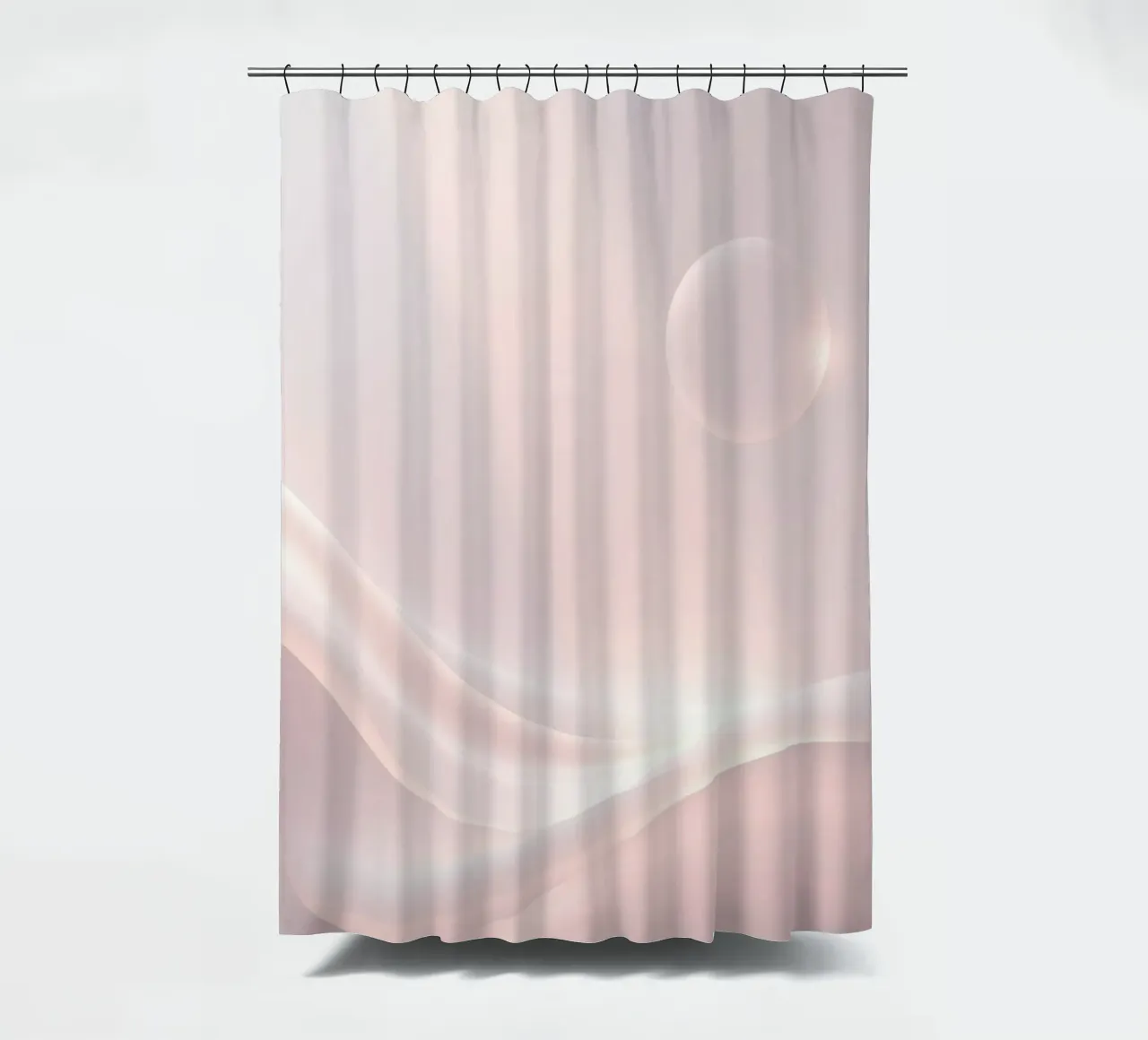 Soft abstract background design with gentle curves shower curtain by DesignDoodle