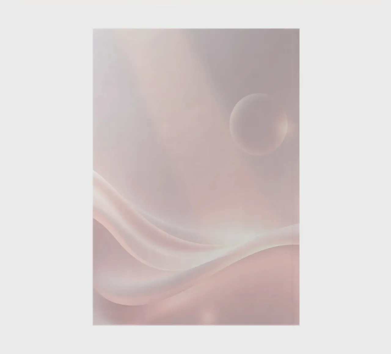 Soft abstract background design with gentle curves notebook by DesignDoodle